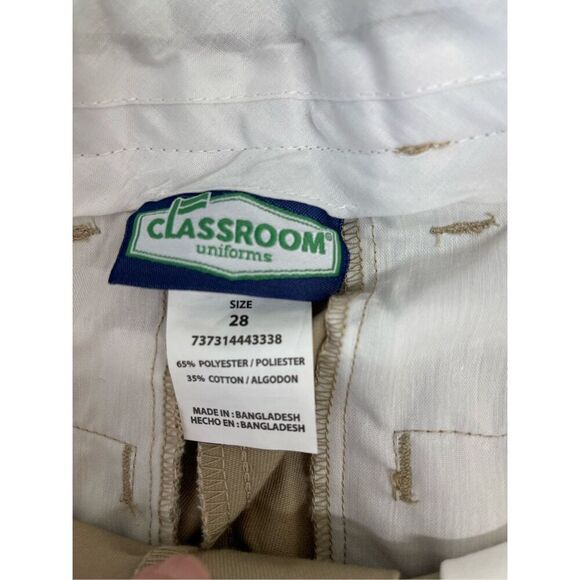 Classroom School Uniforms Mens/Boys/Teens Uniform Pants NWT Khaki Size 28 A27 - Picture 4 of 6
